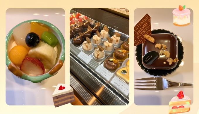 caramelのケーキ