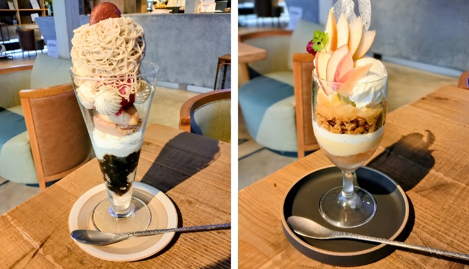 cafe & marche ichiniiのパフェ