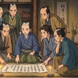 藩の御触書を読む高田藩士